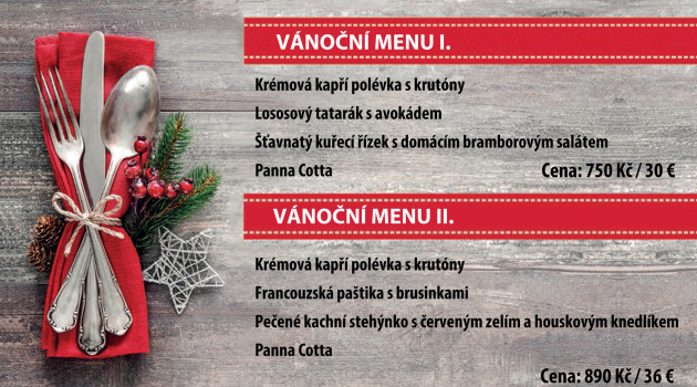 VÁNOČNÍ MENU V RESTAURACI LÁVKA